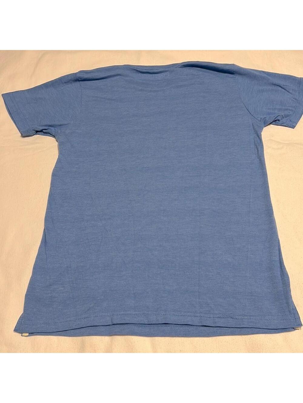 Popfunk NASA "Not Flat We Checked" Blue Graphic Tee Unisex Small - Picture 2 of 3